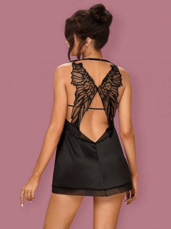 Alifini chemise & thong black L/XL #2 | ViPstore.hu - Erotika webáruház