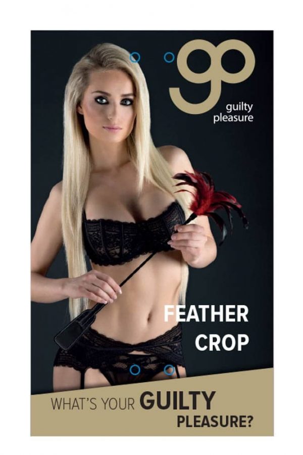 GP Feather Crop Black Red #1 | ViPstore.hu - Erotika webáruház
