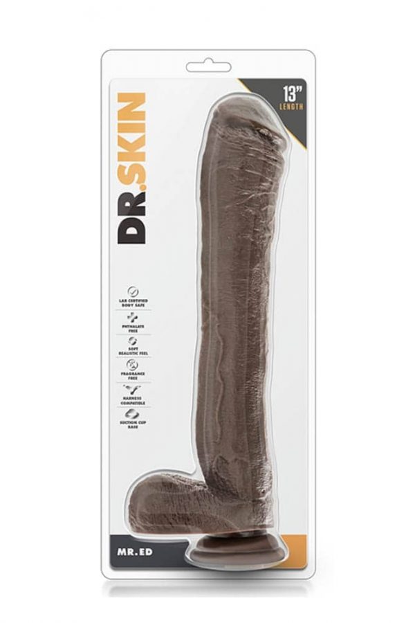 Dr.Skin Mr.Ed 13 inch Dildo Chocolate #1 | ViPstore.hu - Erotika webáruház