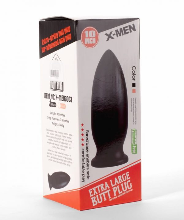 X-MEN 10" Extra Large Butt Plug Black #2 | ViPstore.hu - Erotika webáruház