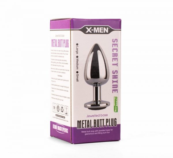 X-MEN Secret Shade Metal Butt Plug Black L #2 | ViPstore.hu - Erotika webáruház