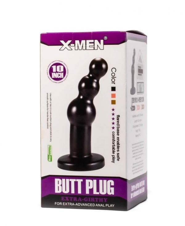 X-MEN 10.63" Extra Girthy Butt Plug Black #2 | ViPstore.hu - Erotika webáruház