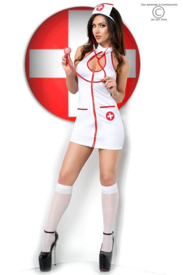 CR 3854  L/XL  White Sexy Nurse Costume Dress #2 | ViPstore.hu - Erotika webáruház